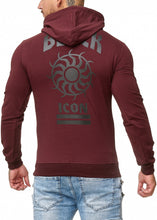 Cargar imagen en el visor de la galería, MEN&#39;S BLOUSE BLACK ICON- burgundy 52004-2