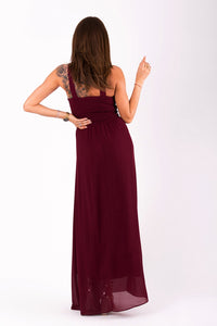 EVA & LOLA DRESS - eggplant 9709-6