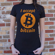 Cargar imagen en el visor de la galería, I Accept Bitcoin T-Shirt (Ladies)