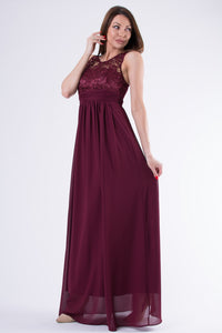 EVA & LOLA DRESS eggplant 58001-1