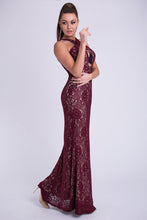 Load image into Gallery viewer, EVA &amp; LOLA DRESS - Maroon 26011-2