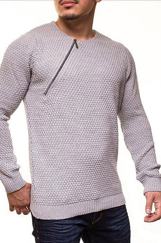 MALE LONG SWEATER CRSM - LIGHT GRAY 9501-1