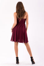 Load image into Gallery viewer, EVA&amp;LOLA  DRESS eggplant 46037-4