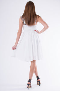 EVA & LOLA DRESS WHITE 58007-4