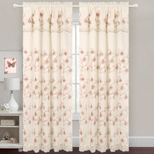 Load image into Gallery viewer, Gabriella - Snow Voile Embroidered Panel - Set of 2