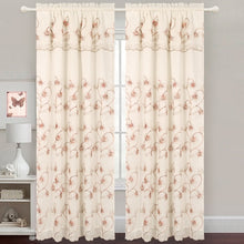 Load image into Gallery viewer, Gabriella - Snow Voile Embroidered Panel - Set of 2