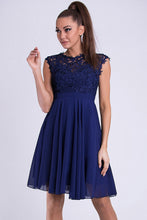 Load image into Gallery viewer, EVA &amp; LOLA DRESS COBALT 26012-7