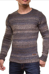 MALE HOT SWEATER CRSM - CAMEL-GREY 9502-2