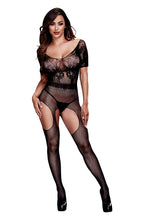 Load image into Gallery viewer, BACI BODYSTOCKING BLACK PATTERNED 50008-9