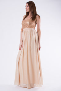 EVA & LOLA DRESS GOLD 58004-3