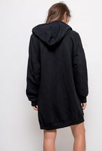 Cargar imagen en el visor de la galería, OVERSIZE DRESS / SWEATSHIRT BLACK 61006-1