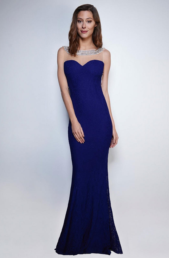 SOKY SOKA DRESS ROYAL BLUE 53017-2