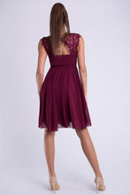 Load image into Gallery viewer, EVA &amp; LOLA DRESS EGGPLANT 26012-3