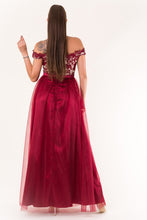 Charger l&#39;image dans la galerie, EVA &amp; LOLA DRESS burgundy 60010-1