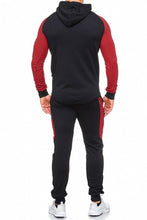 Cargar imagen en el visor de la galería, SWEAT SUIT MAN- BLACK-RED 47008-1