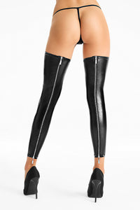 GLOSSY STOCKINGS WITH SPOKE HEART S532 - 7HEAVEN