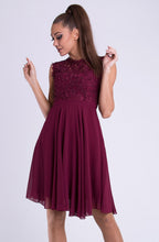 Load image into Gallery viewer, EVA &amp; LOLA DRESS EGGPLANT 26012-3