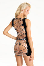 Load image into Gallery viewer, CORSET V-NECK FOIL DRESS D196 - 7HEAVEN