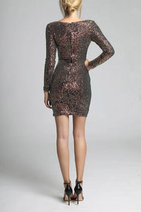 SOKY SOKA  DRESS GOLD 62012-2