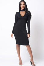 Cargar imagen en el visor de la galería, Long Sleeve Choker Dress