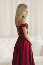 Load image into Gallery viewer, SENAT CORSET DRESS MAROON  68002-1