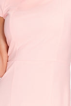 Load image into Gallery viewer, Numoco 37-1 Elegant dress with short sleeves - peach