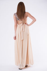 EVA & LOLA DRESS GOLD 58004-3