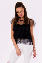 Load image into Gallery viewer, BLOUSE -BLACK 48025-1