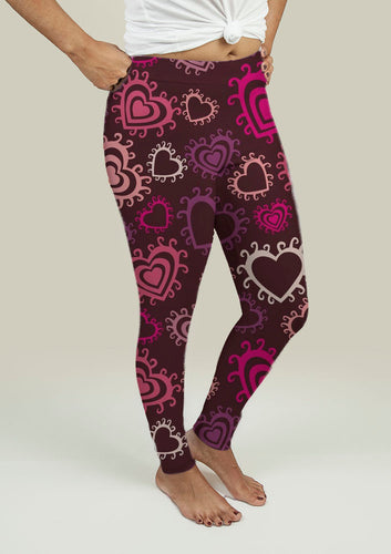 Leggings with Hearts