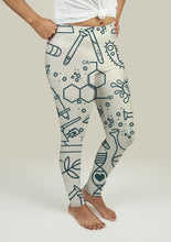 Cargar imagen en el visor de la galería, Leggings with Science Pattern