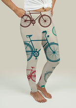 Load image into Gallery viewer, Leggings with Vintage Bicycles