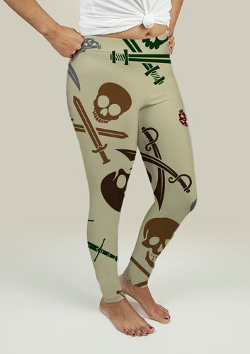 Leggings with Skull and Swords