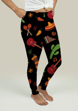 Cargar imagen en el visor de la galería, Leggings with Mexican Pattern