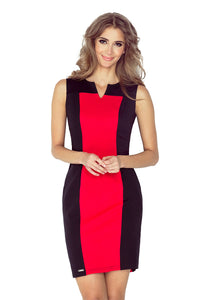 Morimia Two-color dress - black + red MM 006-1