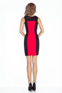 Morimia Two-color dress - black + red MM 006-1