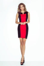 Load image into Gallery viewer, Morimia Two-color dress - black + red MM 006-1