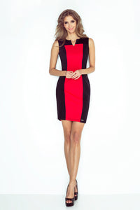Morimia Two-color dress - black + red MM 006-1