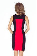 Load image into Gallery viewer, Morimia Two-color dress - black + red MM 006-1
