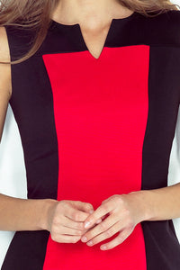 Morimia Two-color dress - black + red MM 006-1