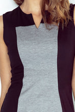 Load image into Gallery viewer, Morimia Two-color dress - black + gray MM 006-3
