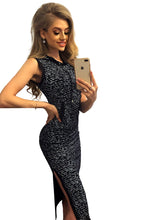 Load image into Gallery viewer, Morimia MM 012-3 Dress with hood - long - black + subtitles