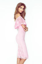 Load image into Gallery viewer, MM 013-2 Dress with frill - lace - light pink