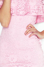 Load image into Gallery viewer, MM 013-2 Dress with frill - lace - light pink