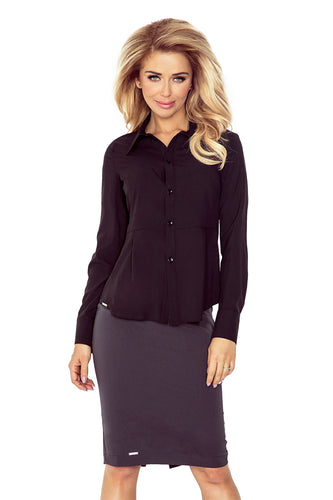 Morimia Black blouse - buttons MM 016-3