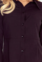 Load image into Gallery viewer, Morimia Black blouse - buttons MM 016-3