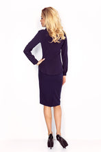 Load image into Gallery viewer, Morimia Navy blue blouse - buttons MM 017-3