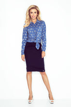 Load image into Gallery viewer, Morimia Shirt with pockets - jeans + hearts MM 018-2