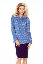 Load image into Gallery viewer, Morimia Shirt with pockets - jeans + hearts MM 018-2