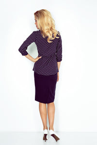 Shirt with pockets - navy blue + stars MM 018-4