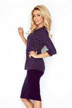 Load image into Gallery viewer, Morimia Shirt with pockets - navy blue + stars MM 018-4